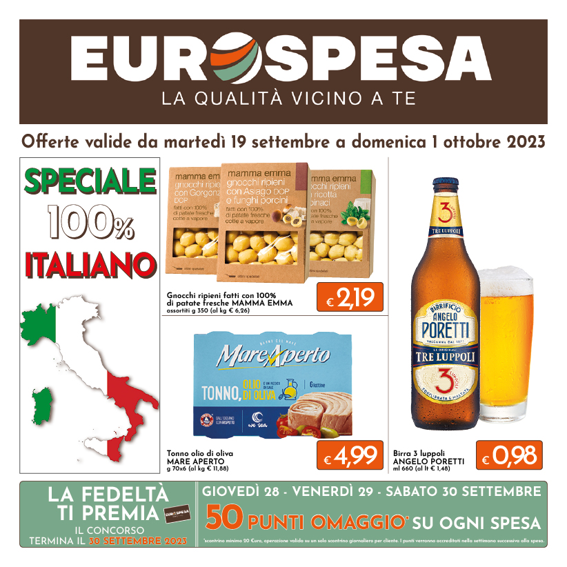 Offerte dal 19 Settembre al 1 Ottobre 2023 |16+4