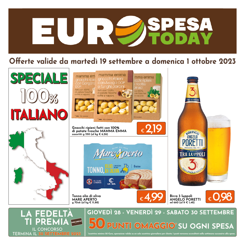 Offerte dal 19 Settembre al 1 Ottobre 2023 |12+4