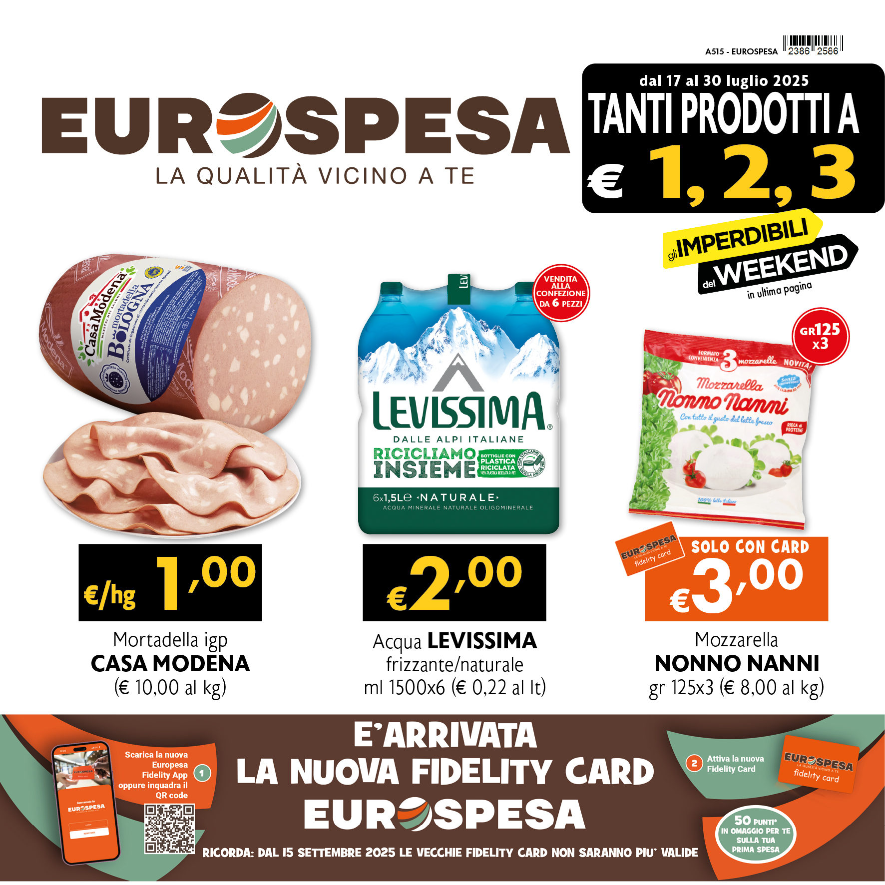 Offerte dal 17 AL 30 luglio 2025