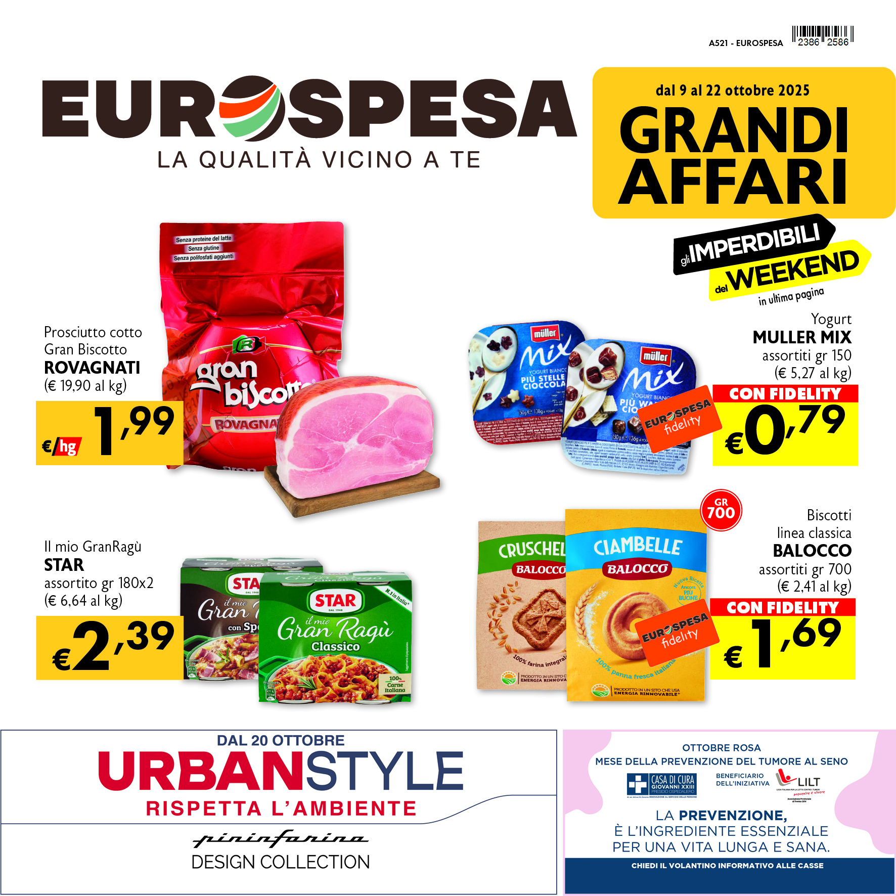 Offerte dal 9 al 22 ottobre 2025