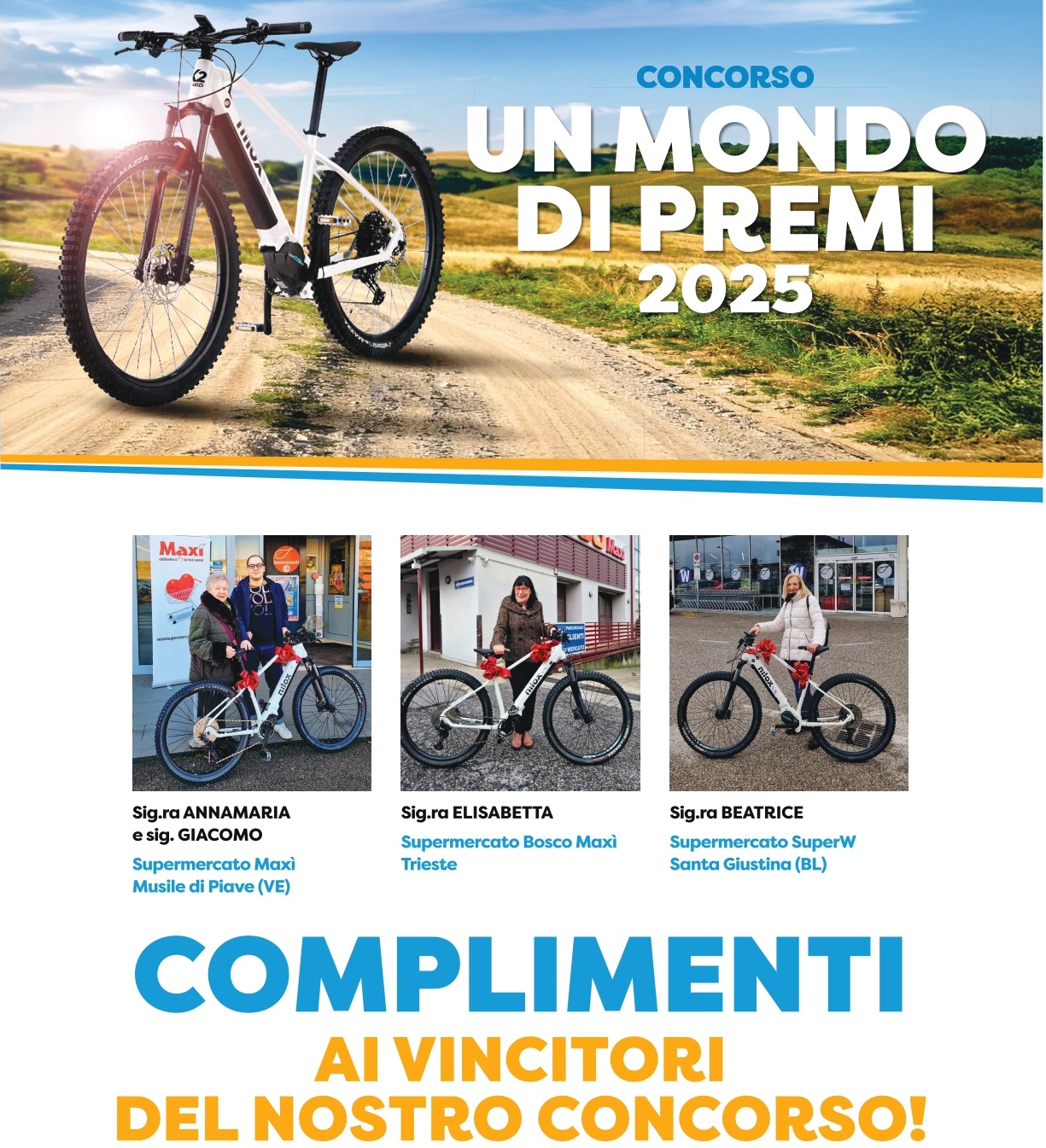 Vincitori concorso "UN MONDO DI PREMI"